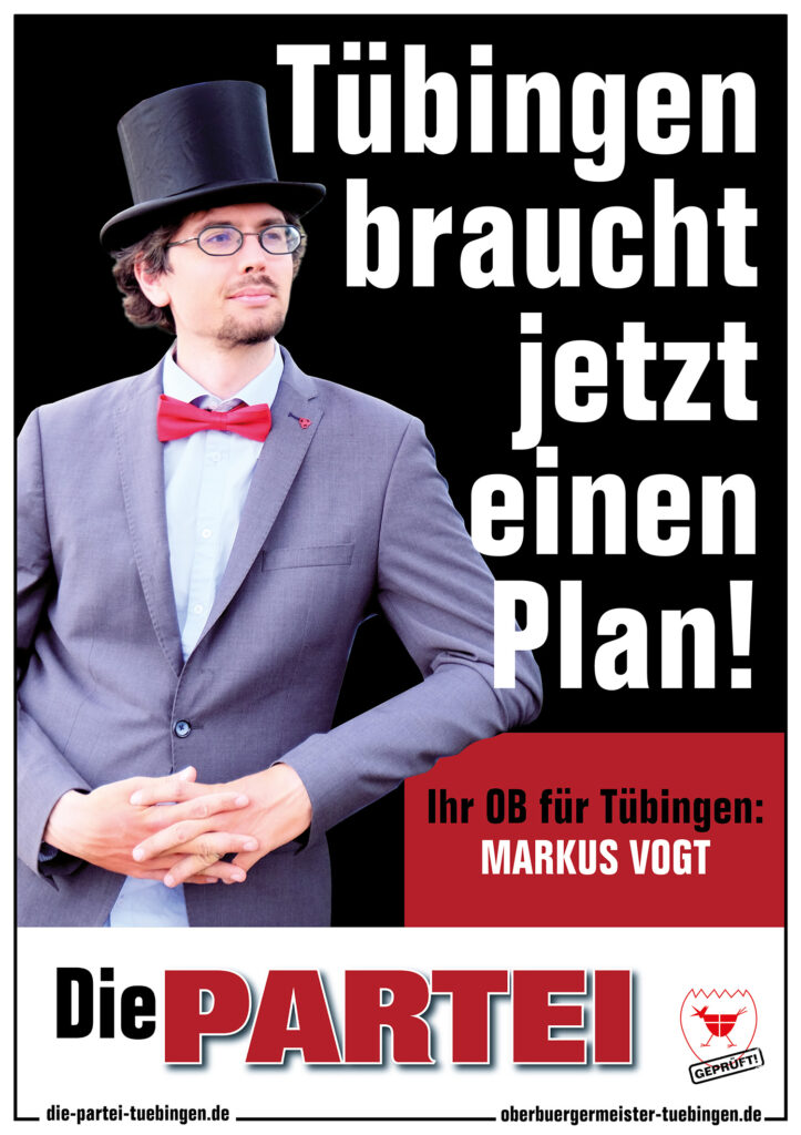 Plan Tübingen - Oberbürgermeisterwahl
