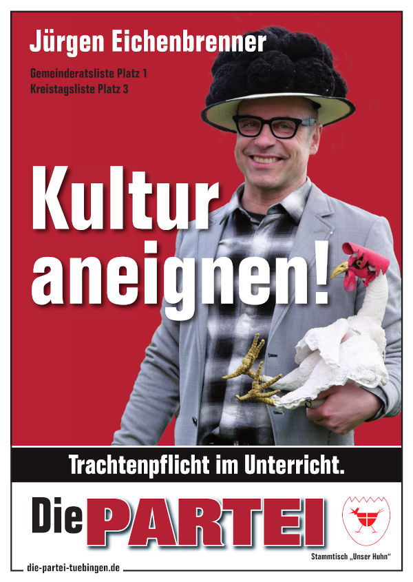 Die PARTEI Tübingen Plakat